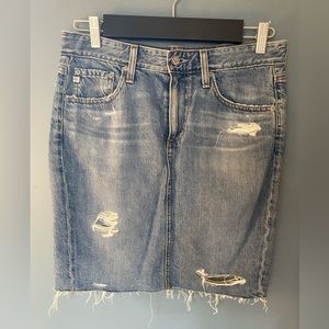 AG The Erin Denim Pencil Skirt